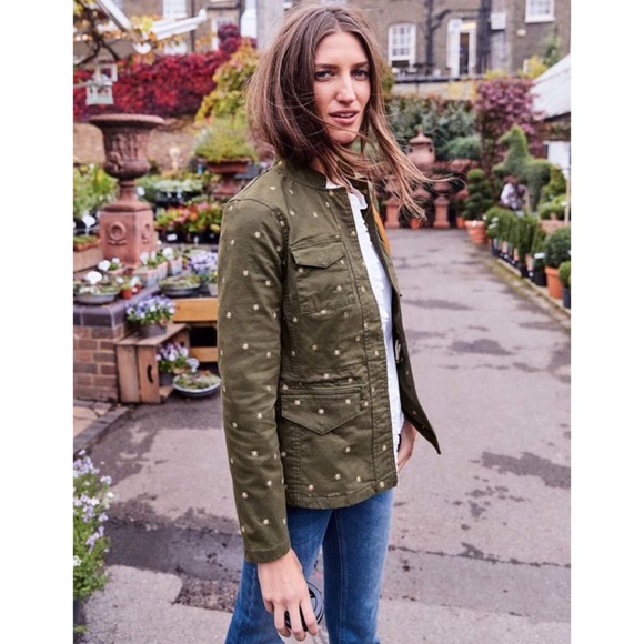 Boden Carly Embroidered Utility Jacket 